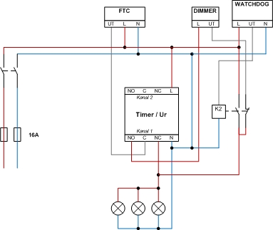 Styring av utebelysning   -erfaring - FTC, DIM, WATCHDOG, UR, LAMPE.jpg - alt_er_mulig