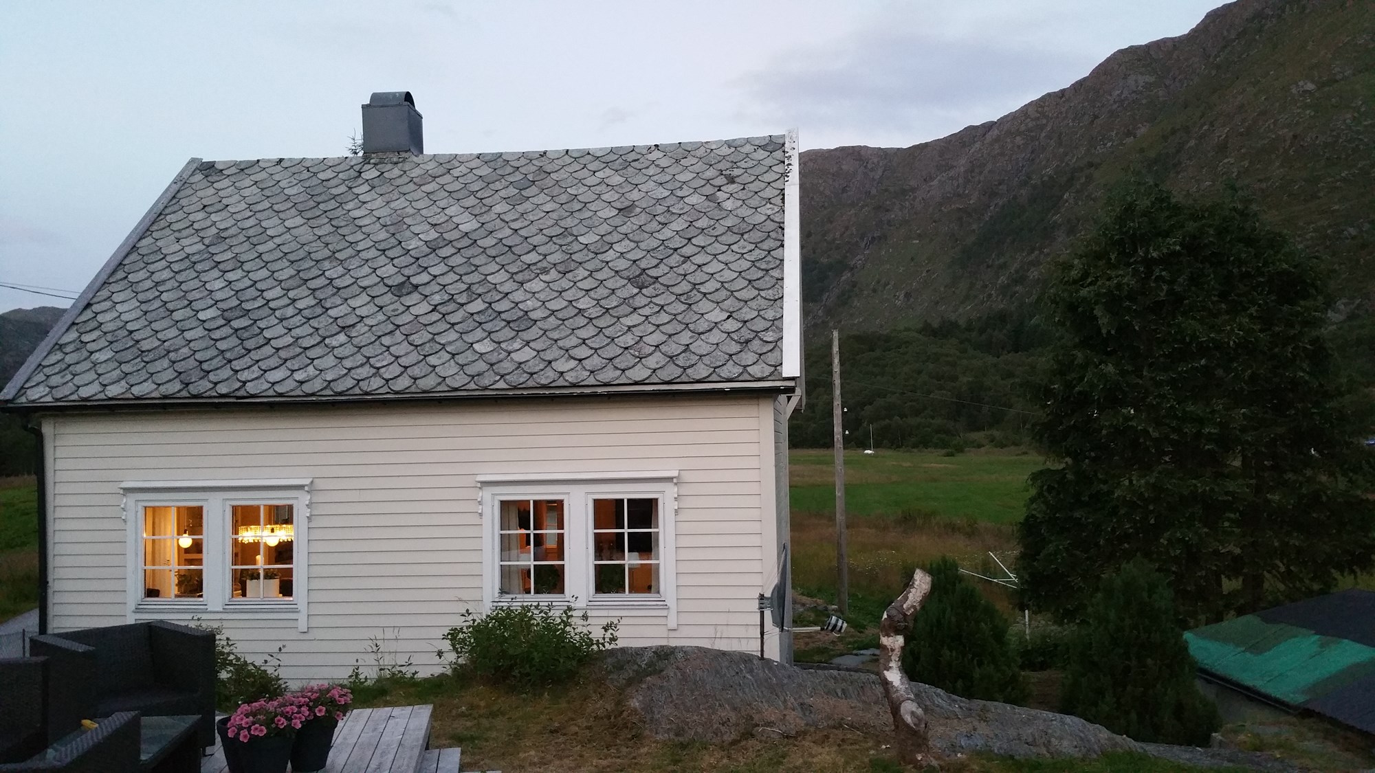 Takløsning på påbygg til eldre hus - 20150805_224159.jpg - byggetuna