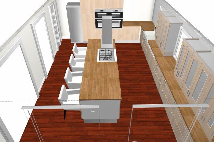 Innspill til kjøkkenløsning - Kjøkkenperspektiv2.jpg - IslandStone