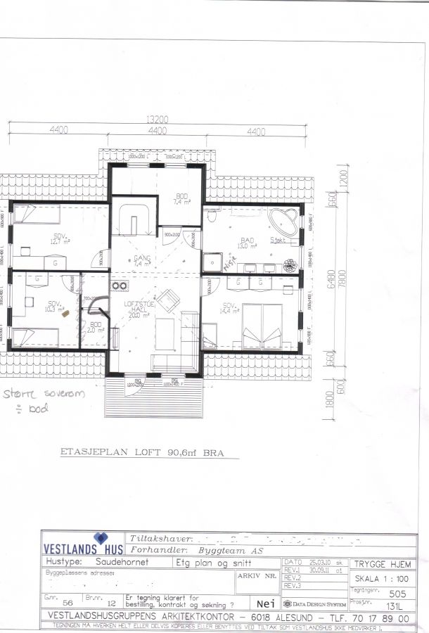 14370 pr kvm på dette huset. Pluss garasje.. ER DET BILLIG?? Totalt 4 mill. - Plan Loft.jpg - annuz