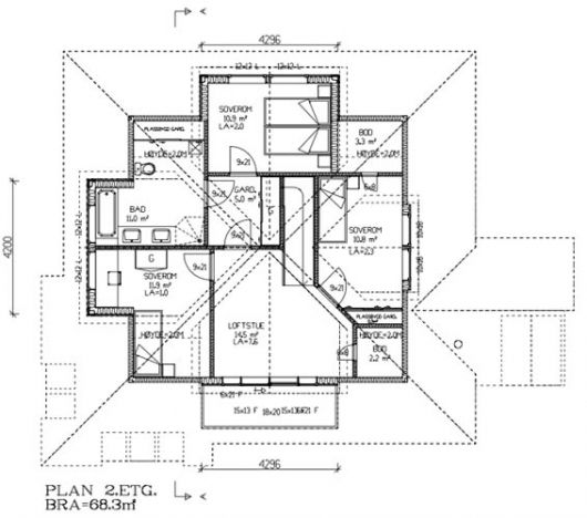Arkitekt: Snart arbeidstegninger - hva bør vi tenke på før møte med arkitekt? - 2.etg - loft.jpg - dreamcatcher
