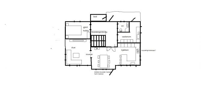 Det perfekte hus med riktig planløsning på ca 205 kvm?? Sjå FLOTT tegning - hus ny tegning.jpg - annuz