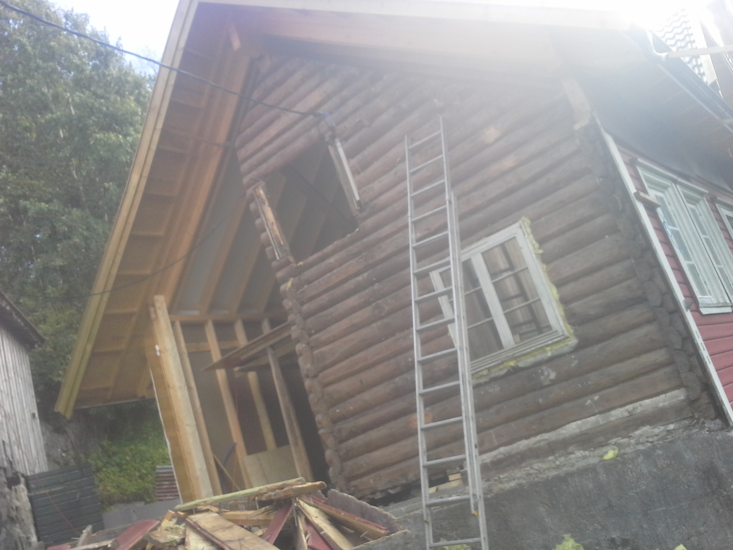 potet93: renovering av gammelt tømmerhus ca 1850 - 20140909_130114.jpg - potet93