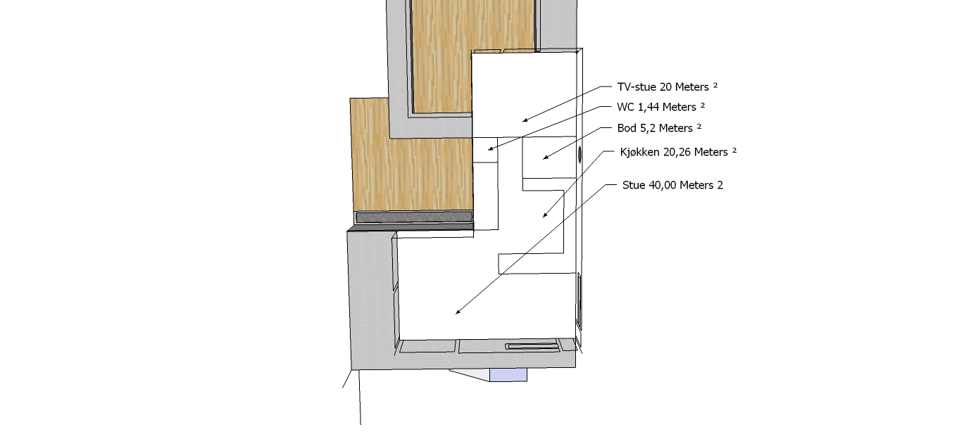 Funkis i tilknytning til 50-talls-hus. Behøver innspill! - Planlosning 2 etg.png - ml2013