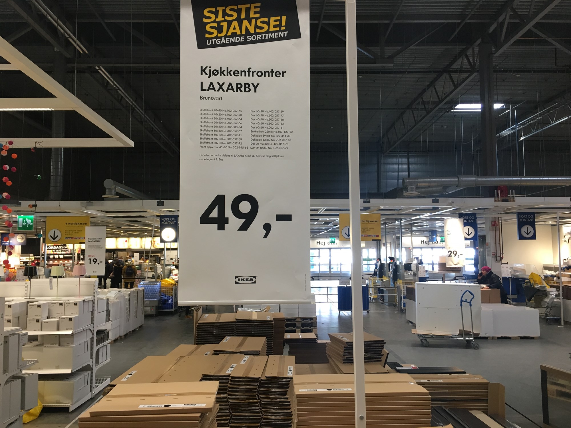 Laxarby utgår fra IKEA sitt sortiment - Lagersalg hos IKEA Furuset - IMG_5295.JPG - rsamdal