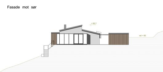 Kjersti: Vårt hus - vårt prosjekt - Fasade-sør.jpg - Solsikke