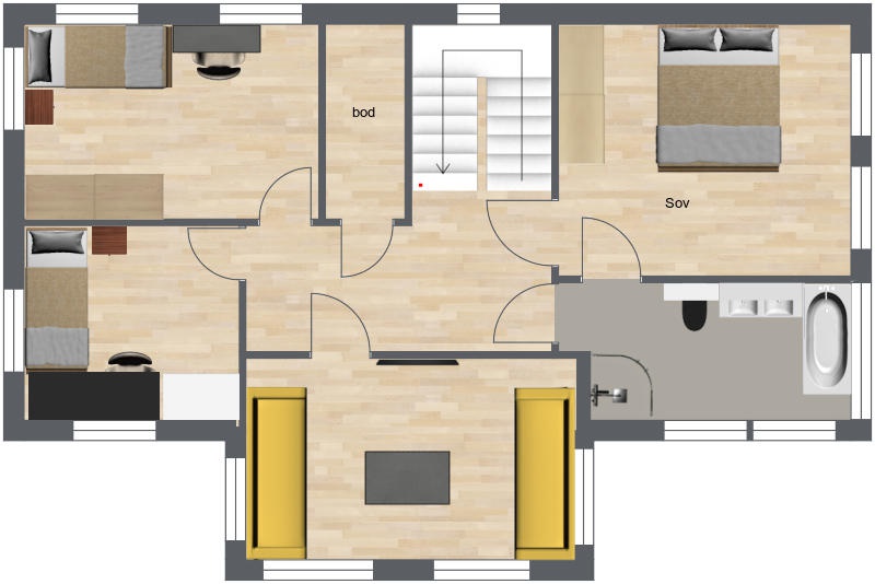 Nytt hus, planløsning - Viseno byggebolig hus 05.05.13 3 etg. mitt forslag 2.jpg - hobbykonsulenten