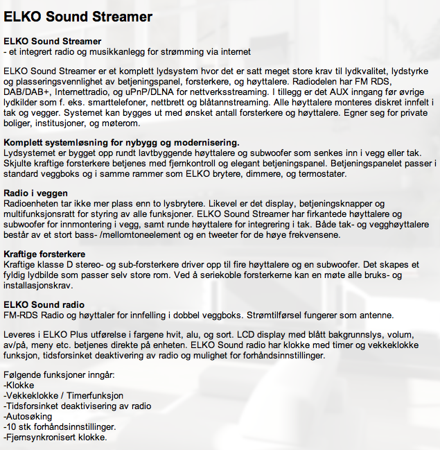 Noen som har Elko sound streamer? - Skjermbilde 2013-12-29 kl. 19.58.14.png - boligplanlegging