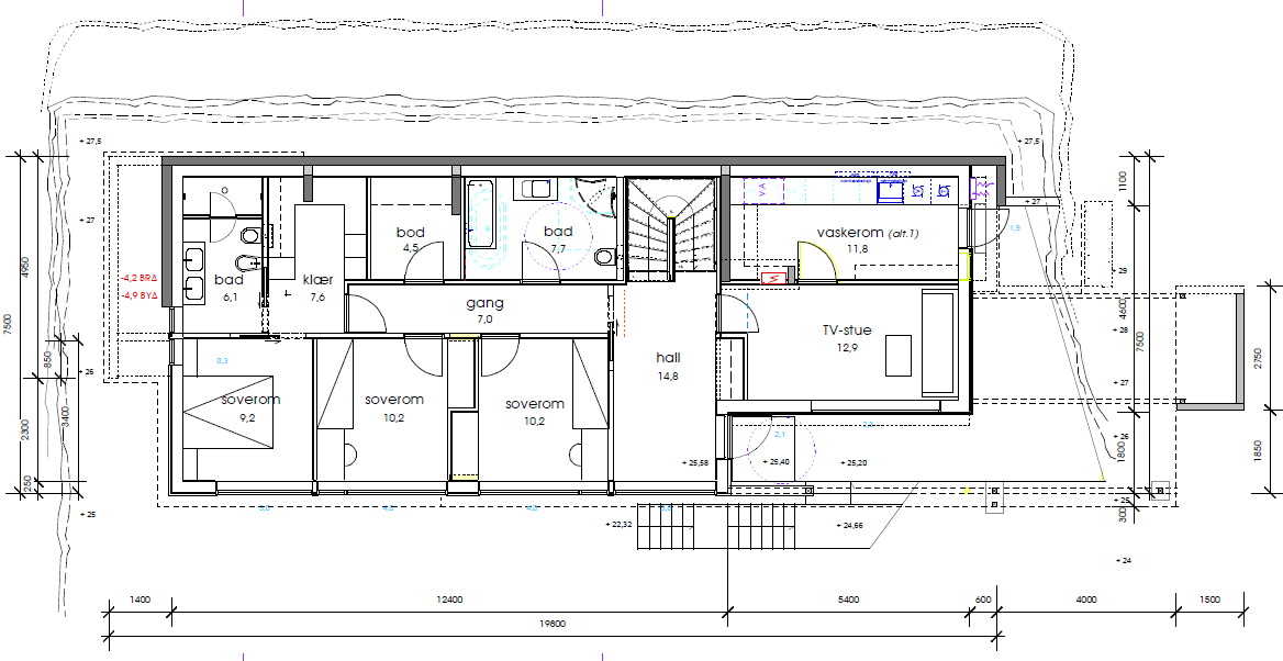 Noen som har kommentarer til planløsning? - første etage.png - byggeprosjektet