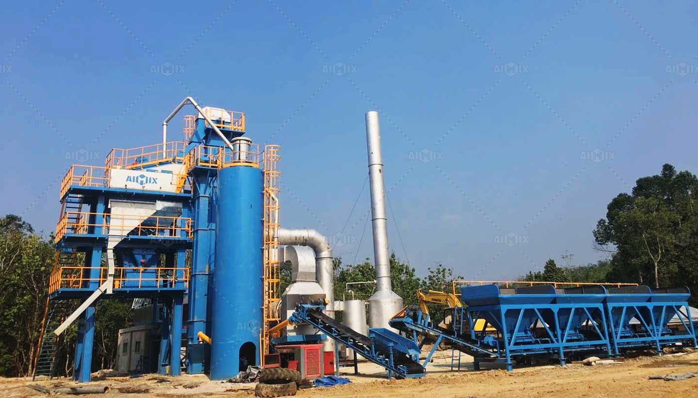 A Comprehensive Look at the Industry Development of Asphalt Production - ALQ80-asphalt-batch-plant-for-sale-in-Palembang.jpg - Aimix Equipment Indonesia