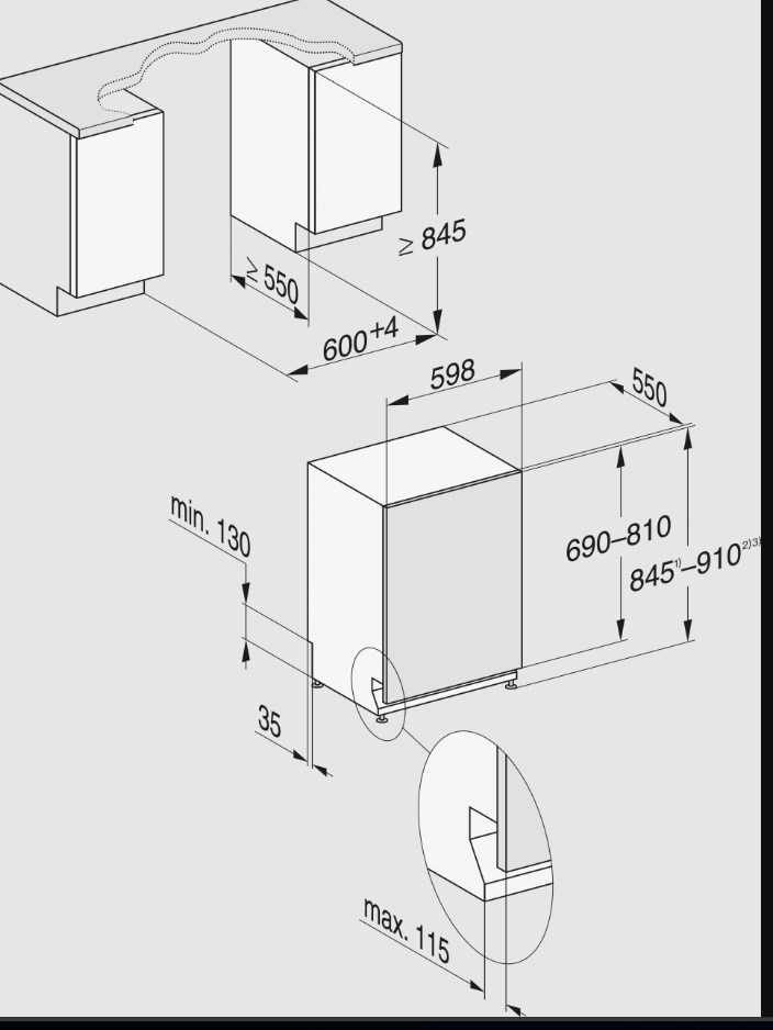 Miele oppvaskmaskin og Ikea kjøkken (lav sokkel) - miele målskisse.jpg - eehgil