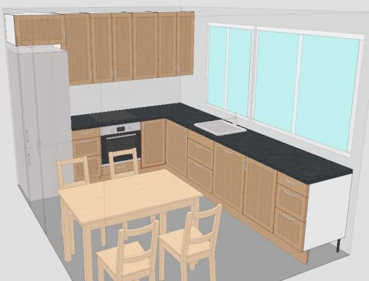Tømrer79: Innspill på kjøkken i leilighet på Jessheim - tomrer09.jpg - nr-4