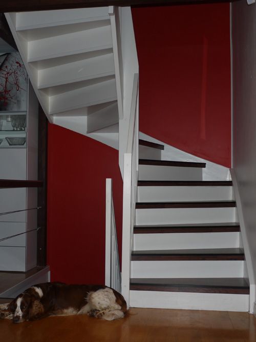 Oppussing av trapp: Skal male trappen, men hva med trinnene? - trapp1.jpg - psv021