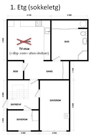 Utbyggingsprosjekt - hvordan utnytte arealet (ønsker innspill) - Planløsning 1. etg.jpg - Totomfir