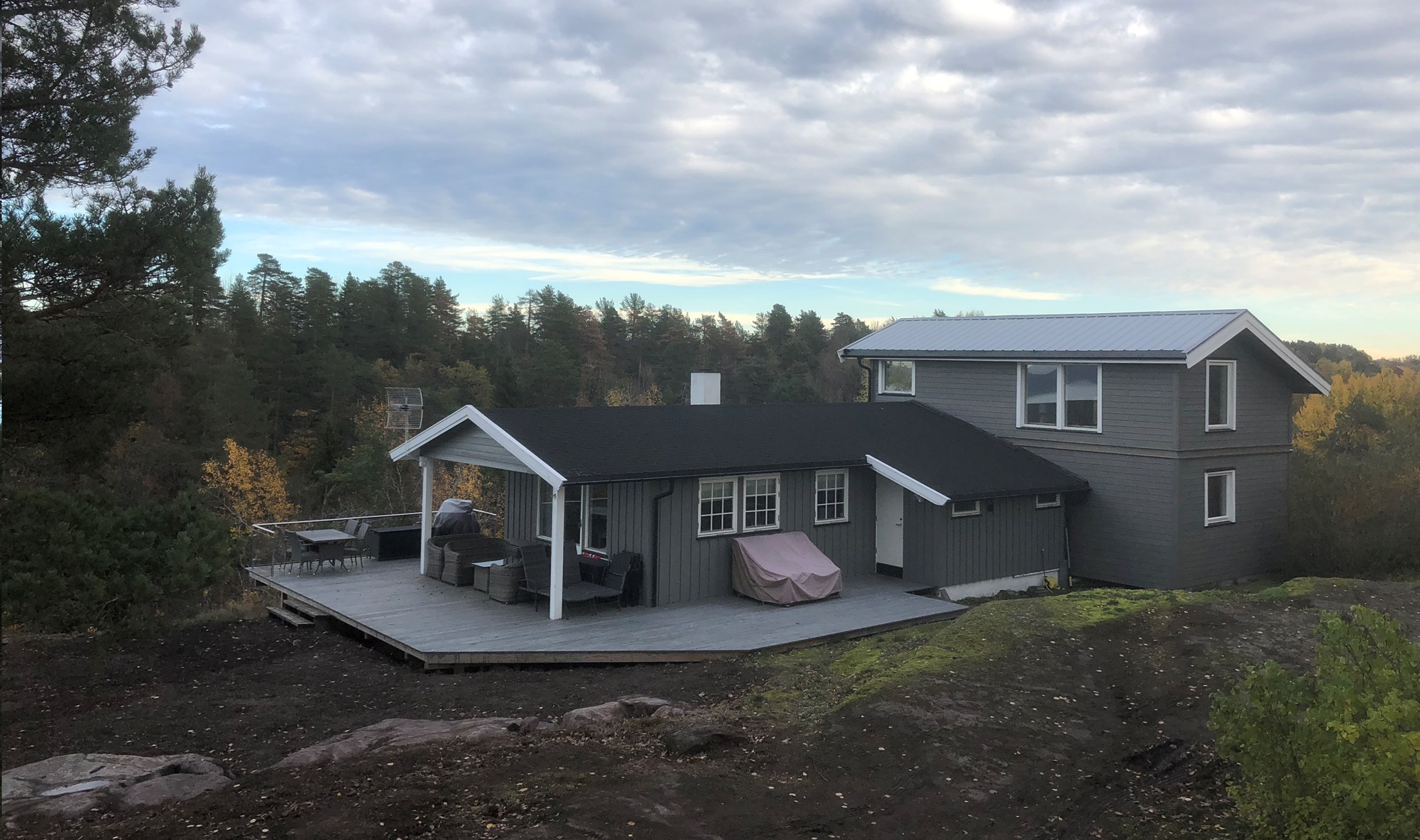 Bidda: tilbygg til hytta, Part 1 - 15 ferdig tilbygg okt 2018.jpg - Bidda