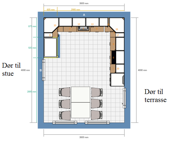 Nytt kjøkken - innspill til valgt løsning? - Plantegning.png - R0lf