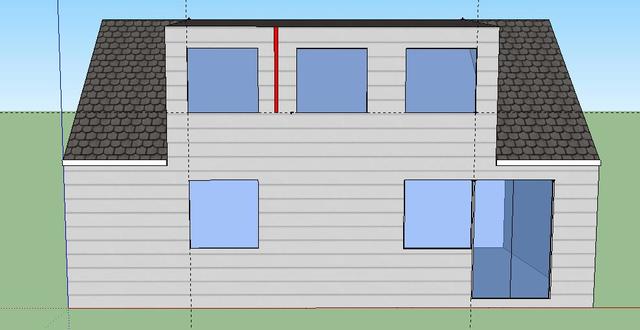 Fasade endring med noen utfordringer, trenger tips/innspill. Belønning gis! - sketchup.jpg - joggvald