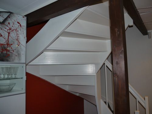 Oppussing av trapp: Skal male trappen, men hva med trinnene? - trapp2.jpg - psv021