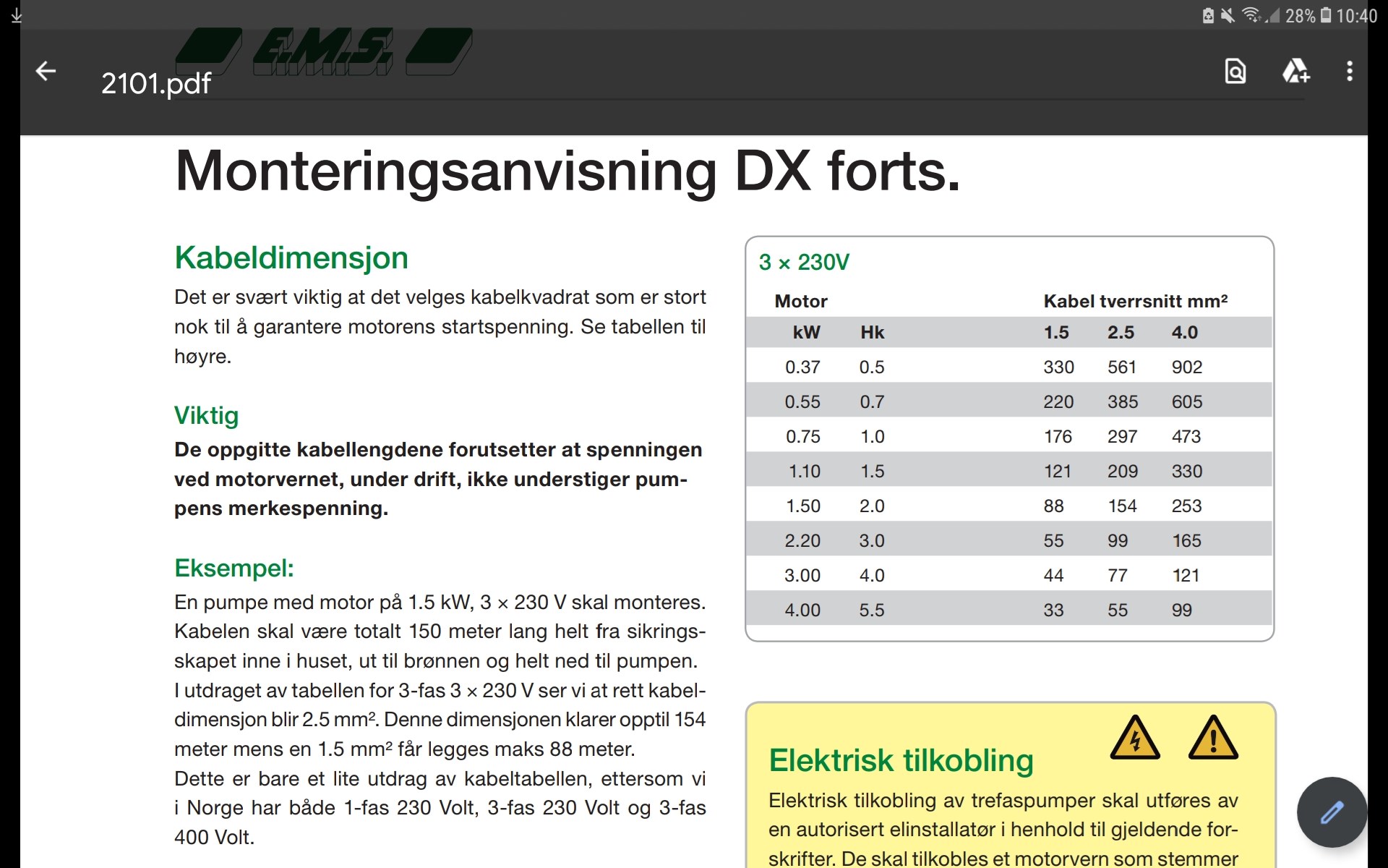 Borehull, vanntrykk og strømmengde - Screenshot_20220227-104045_Drive.jpg - elektrikern