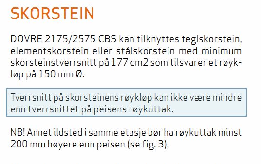 150 mm røykrør med overgang til 80-100 mm stålrør i pipe - Skorstein.jpg - Jon Blund