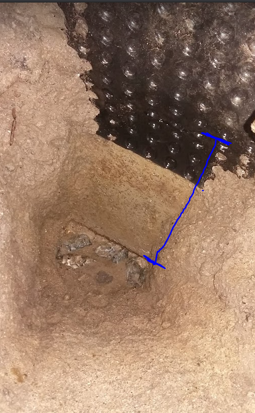 Knotteplast kun til 5-10cm under murveggen, ikke hele fundament/såle? -  - kip