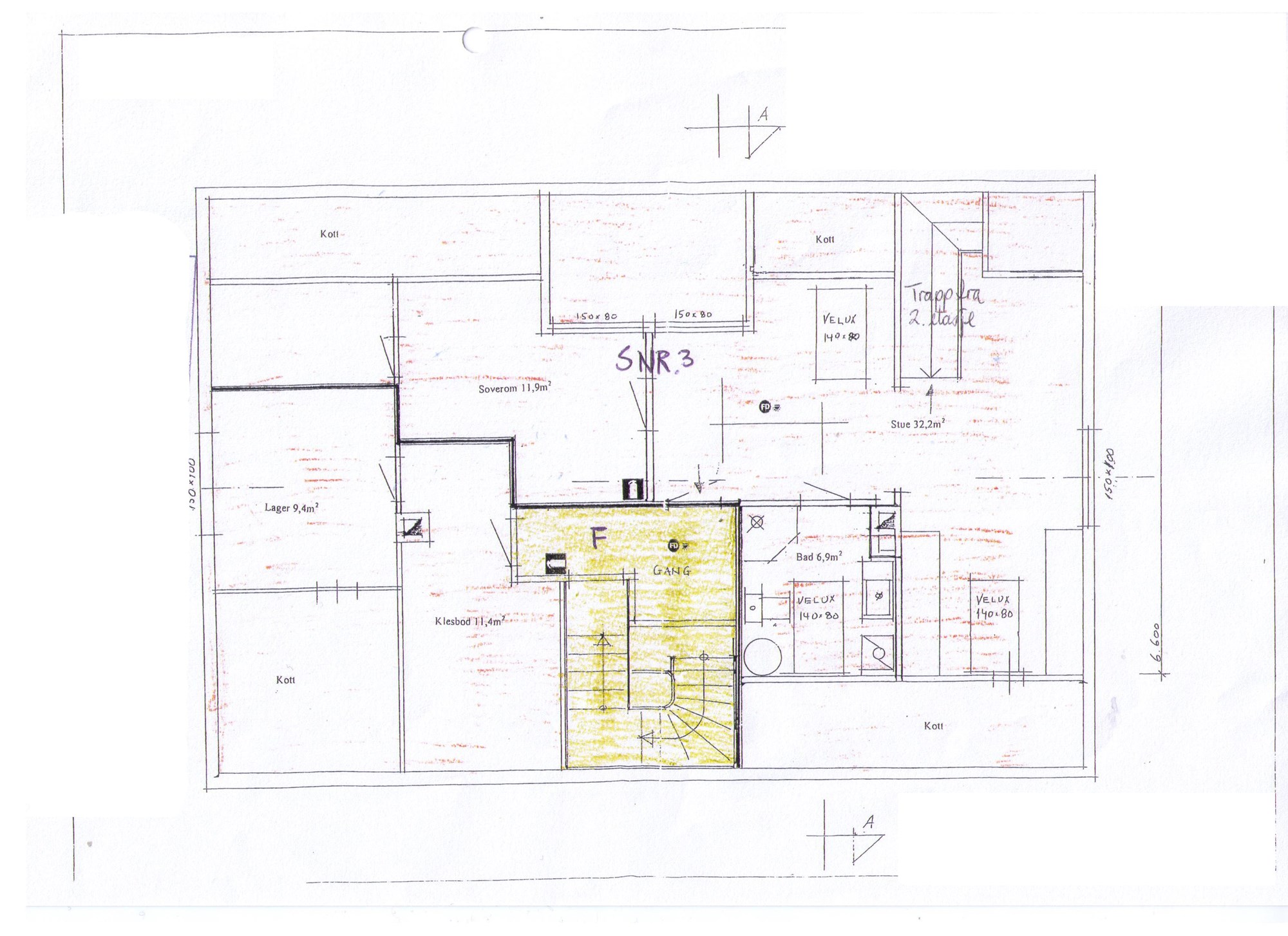 Noen synspunkter på lofttegningene? - Originale tegninger loft.jpg - Tore1