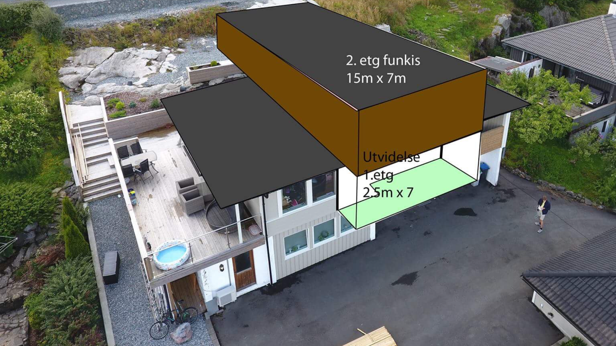 Prosjekt hage 2015-2016, terrasse, platting, hageflekk - 200-300m2 -  - Tremblerino