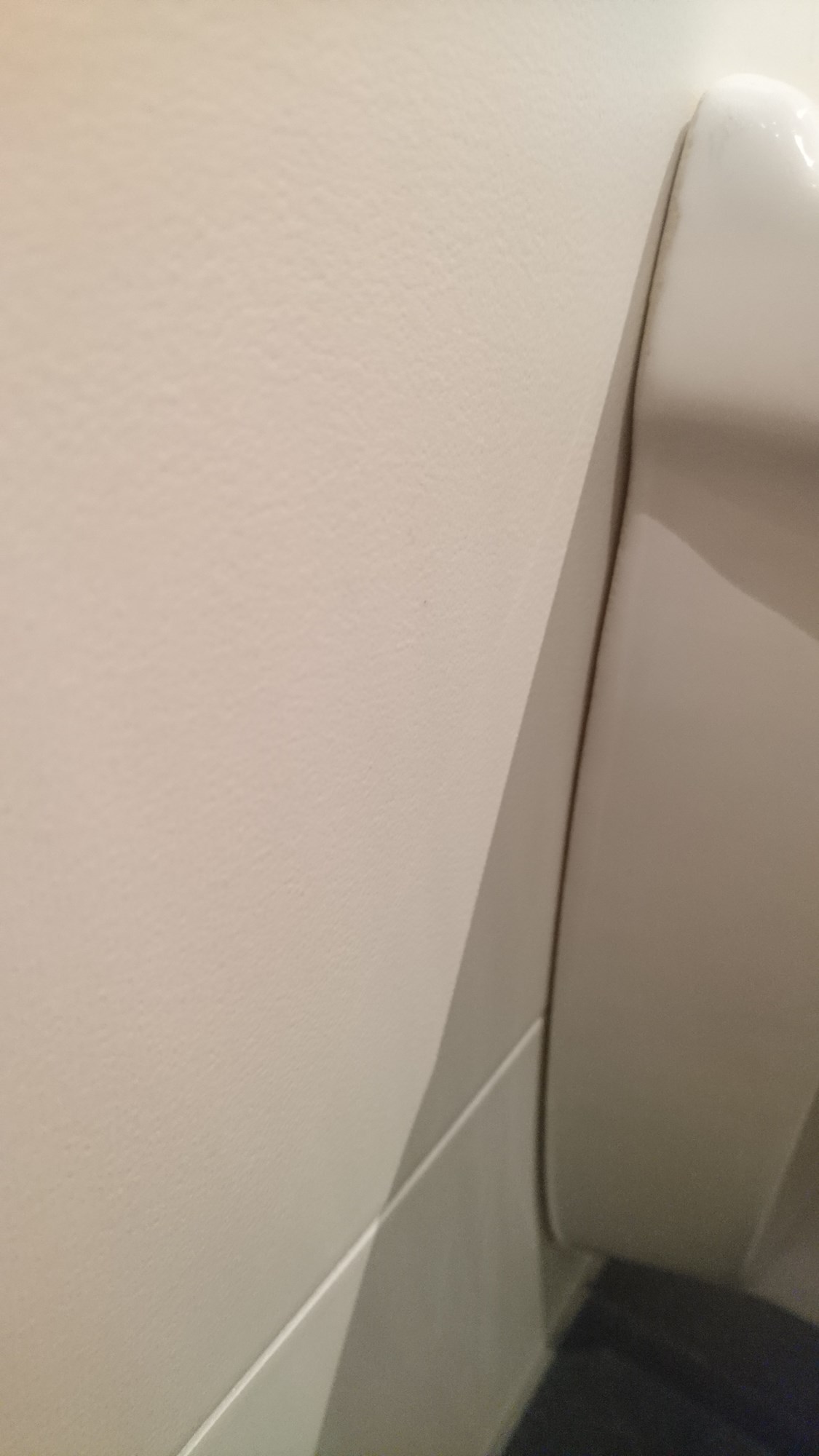 Vegghengt toalett uten fugelim rører på seg  - DSC_0476.JPG - drogin
