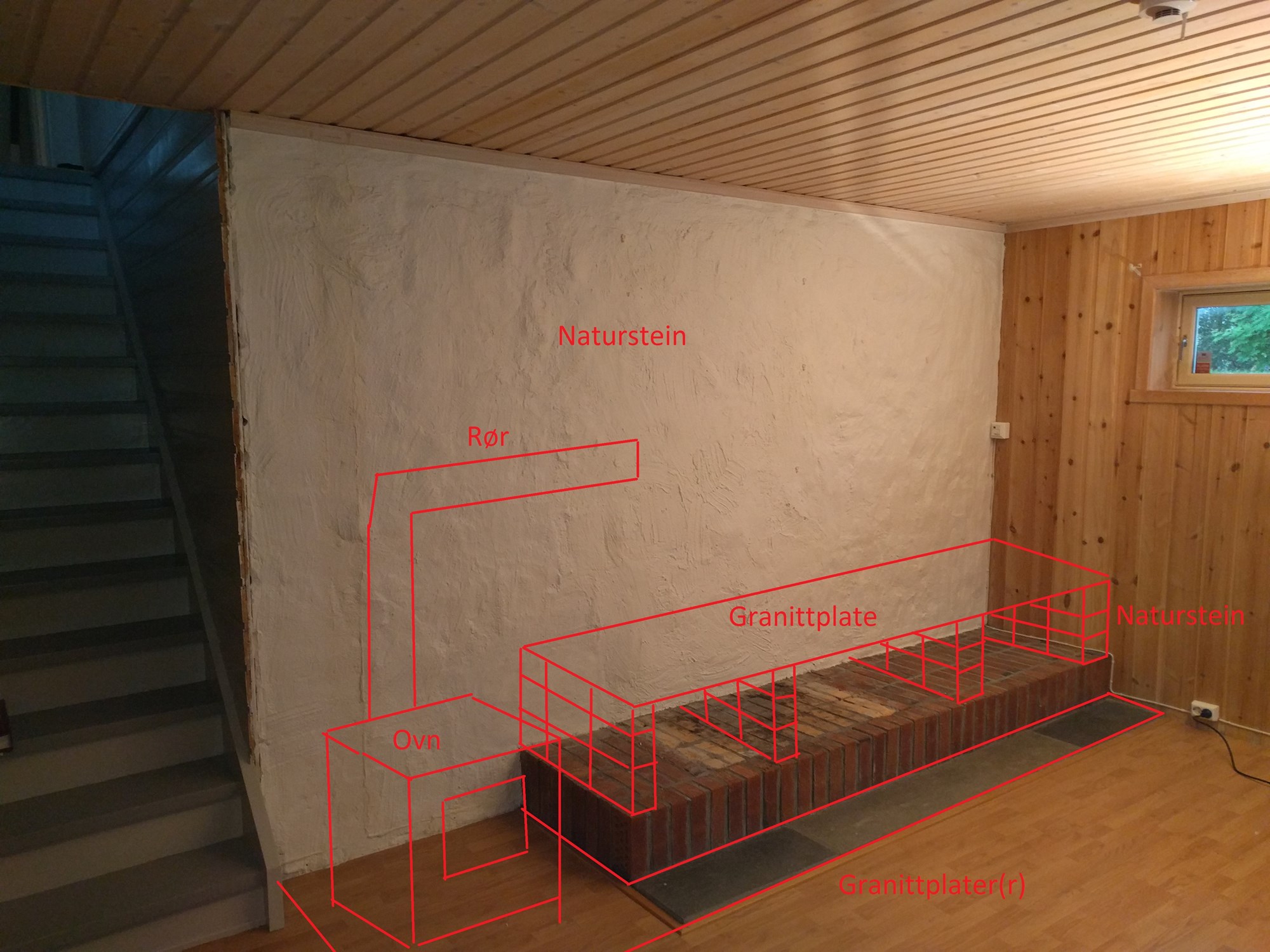 Oppussing av Vedovns-Seksjon i Kjellerstue - Kjellerstue - Sketsj Forslag.jpg - Anonym