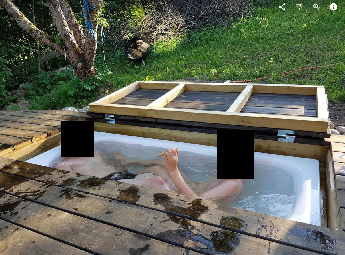 Smarte nedfelte løsninger i terrassen. Del dine tanker og tips - badekar.png - Lakkmeister