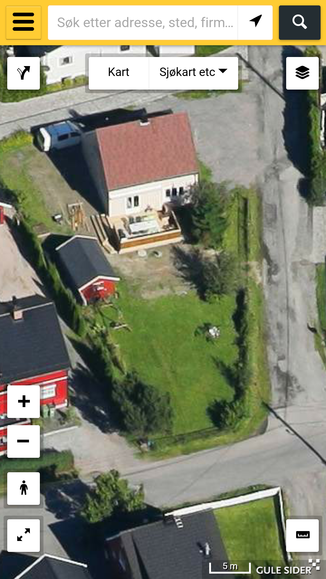 Forslag til plassering av garasje på tomt - Screenshot_2015-09-01-10-49-07.png - Topma