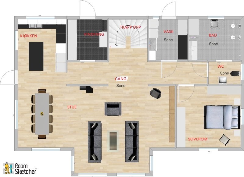 FØRSTE PLANLØSNING PÅ ROOMSKETCHER! - Skogbrynet 1. etg..jpg - boLiv