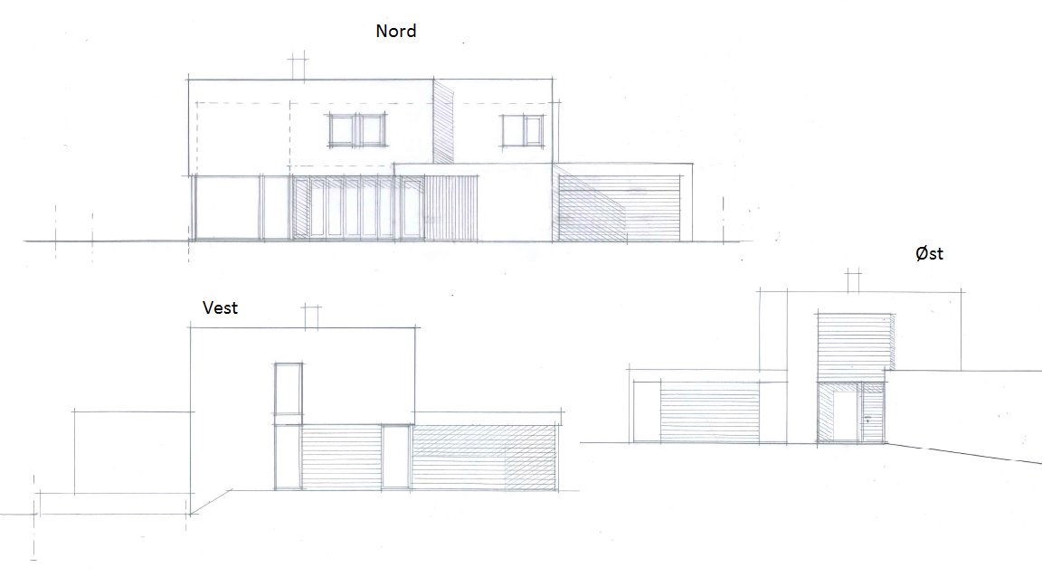 Arkitekttegnet hus i Leca - Fasade.png - Murhus123