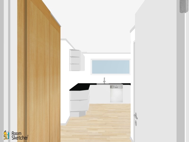 Stort og godt kjøkken midt i huset - innspill på foreslått løsning - RoomSketcher Snapshot kjøkken.jpg - emilskj
