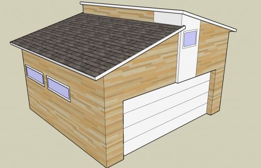 SketchUp: Tegneprogram - garasje.jpg - Zalcin