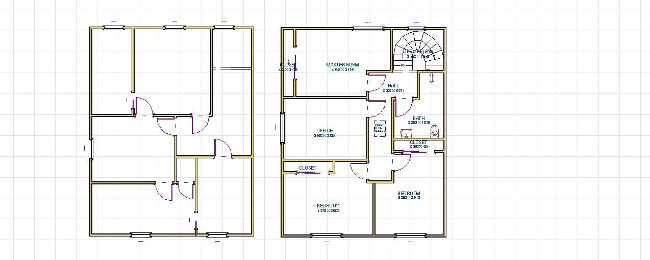 Innspill til beskrivelse av prosjekt for å totalrenovere et gammelt hus? - 2. etasje før og etter.jpg - MWJ