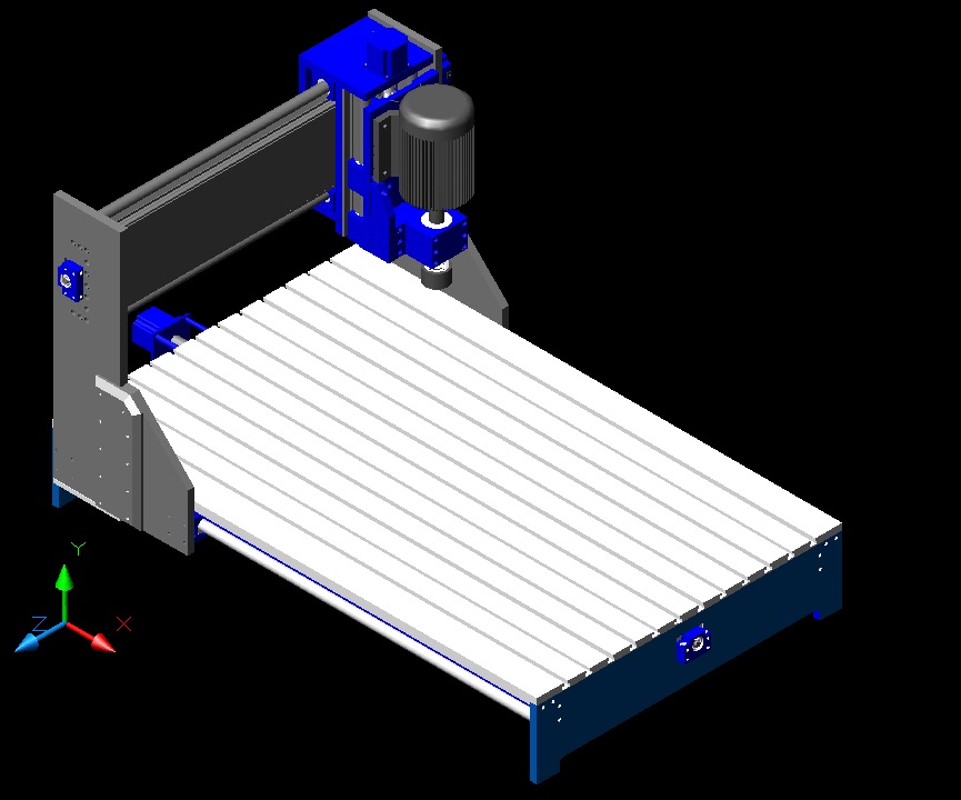 CNC fres - Cnc milling maskin (home made) and drowing in Autocad.jpg - Firewally Cnc
