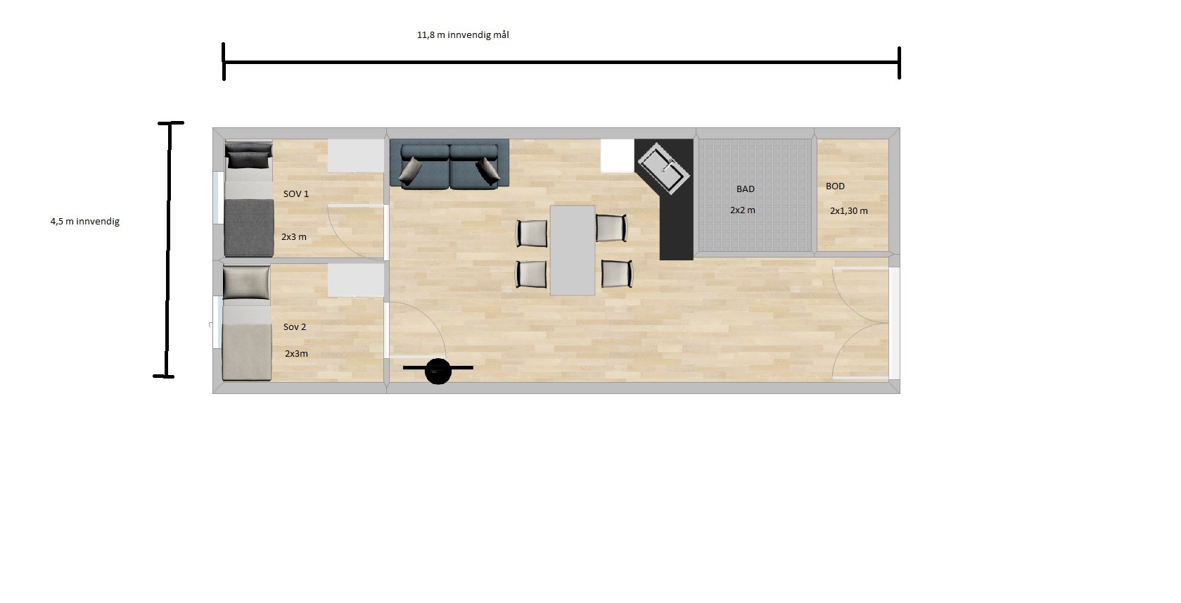 Planløsning til sokkel leilighet - Plantegning byggebolig.jpg - shd_cool
