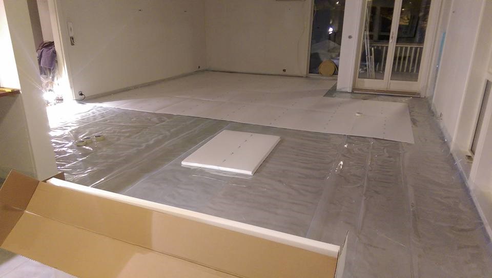 eydybdal: installasjon varmefolie eksisterende gulv -  - eydybdal