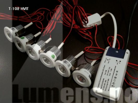 Lavtbyggende downlights spotter - anbefalinger - t-102 HVIT.jpg - Lumens.no