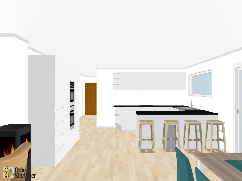 Stort og godt kjøkken midt i huset - innspill på foreslått løsning - RoomSketcher Snapshot kjøkken 6.jpg - emilskj