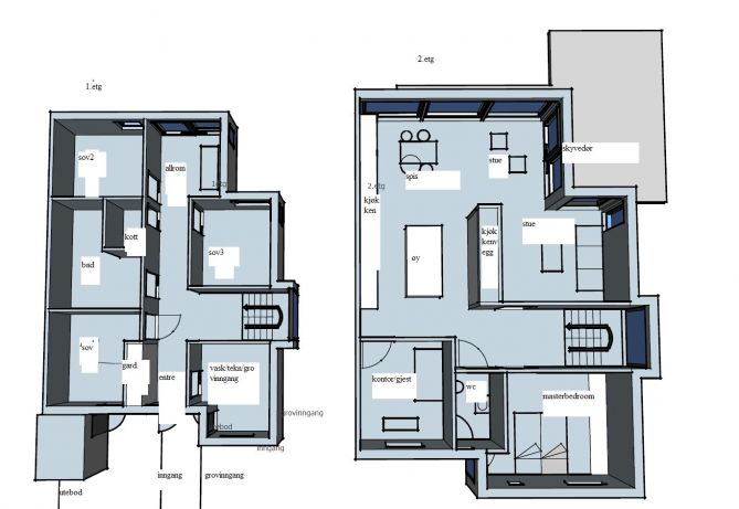 TOMANNSBOLIG plan og fasade, innspill mottas! - PLANTEGNINGER.jpg - sjettejuli