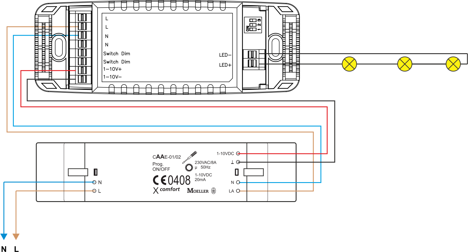 Den store xComfort-Sensio-tråden (Smarthus) - kobling trafo - led spotter.png - vstran