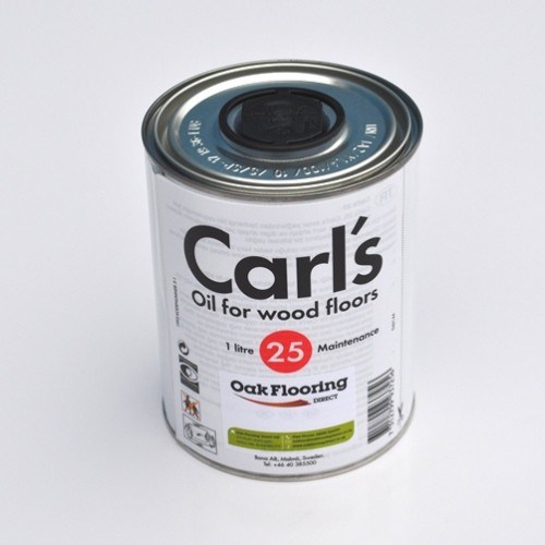 Olje gulv med Carl's Oil for wooden floors - ByggeBolig