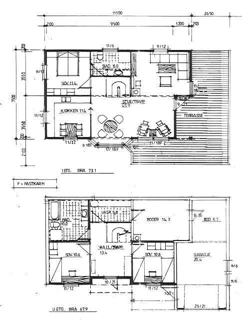 Forslag til løsning på garasje/terasse tilknyttet boligen - Tegning Garage.JPG - geirgr