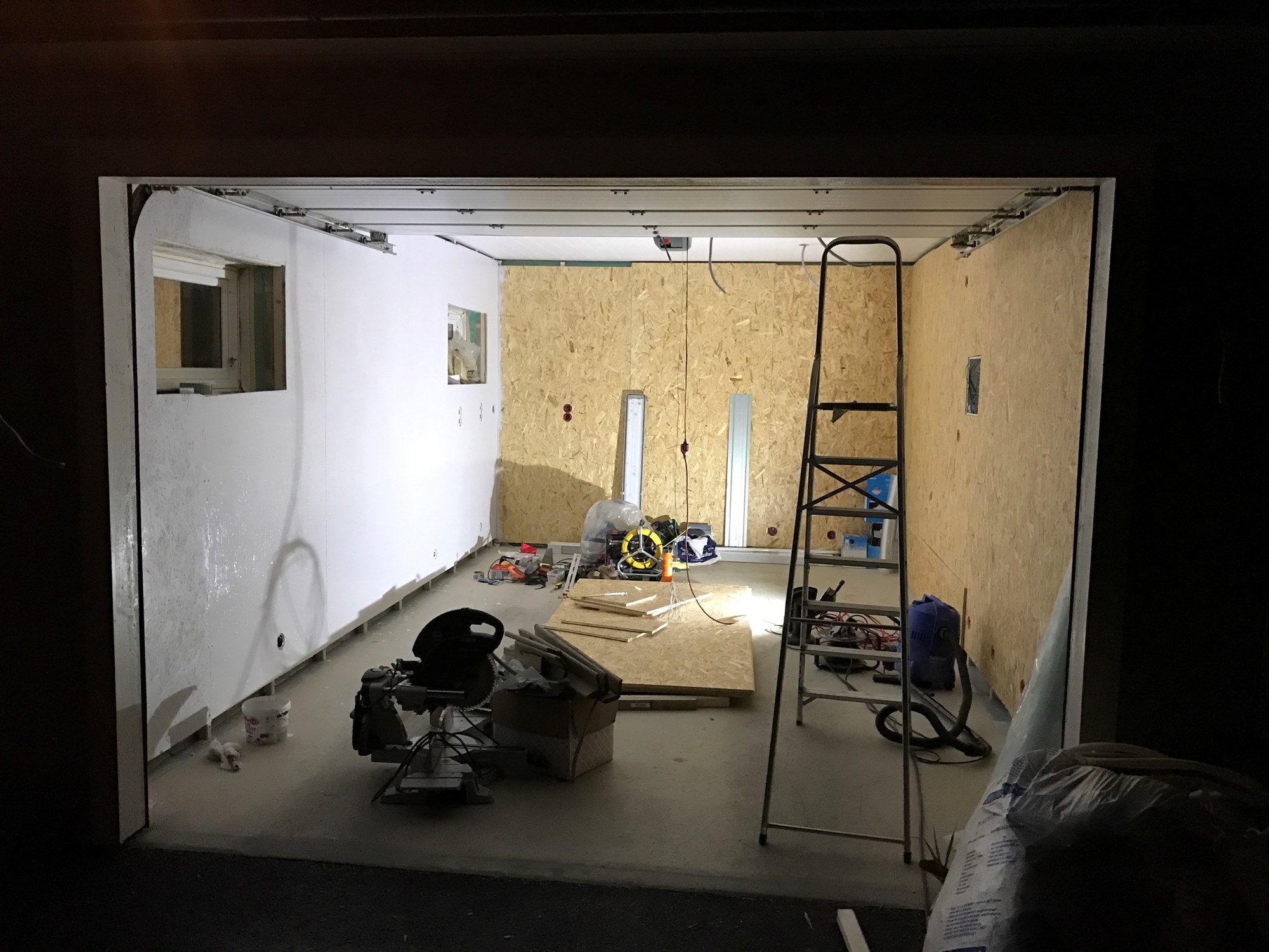Bygge om uisolert garasje til kontorlokale -  - Tremblerino