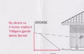 Manglende sikring av skrent - hvilke regler gjelder? - Byggemeldt i sort - rødt viser nå situasjon.jpg - PEH