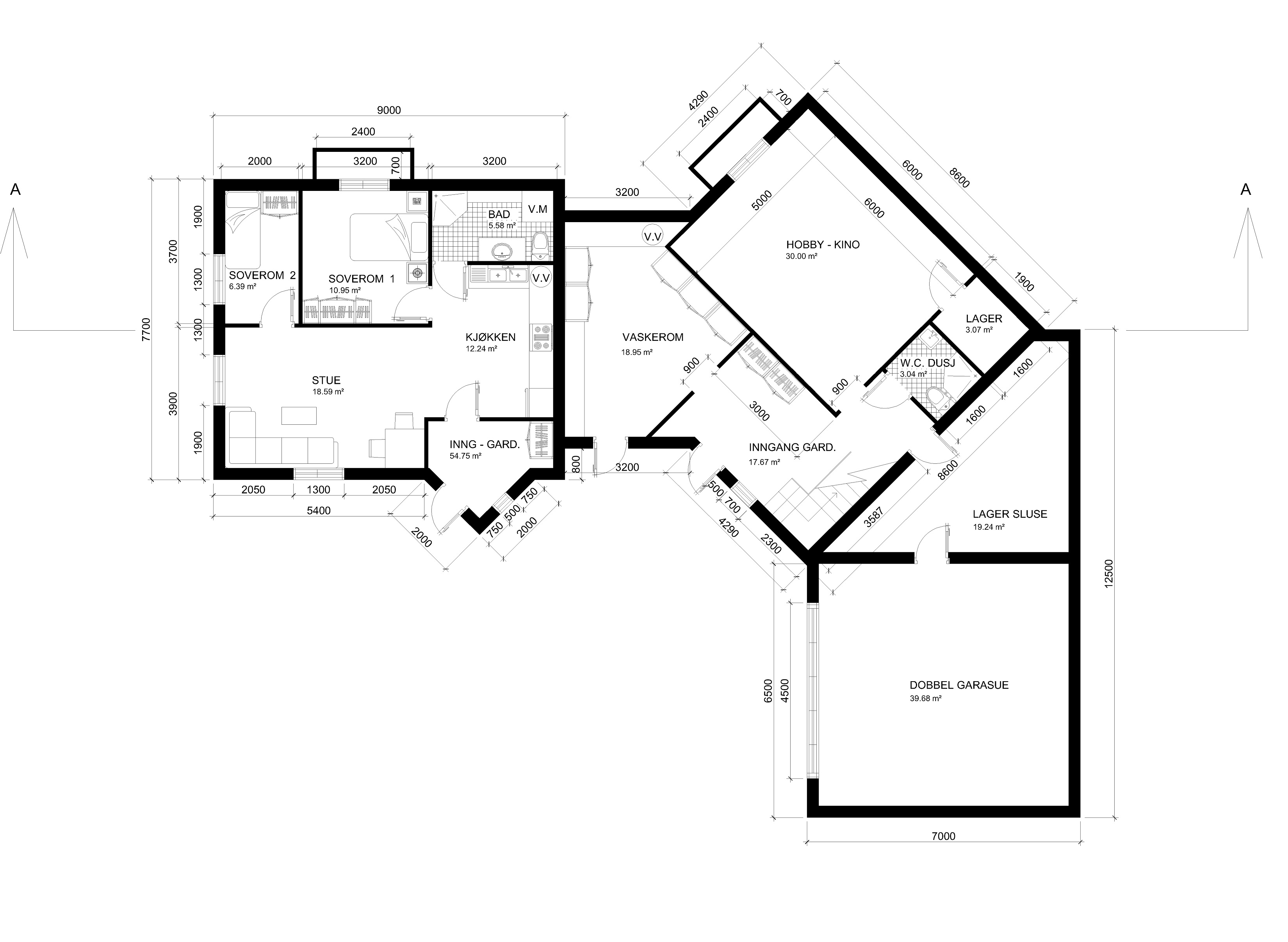 Planløsning / akitekttegnet - Ground floor_Blueprint_fix.jpg - Bein